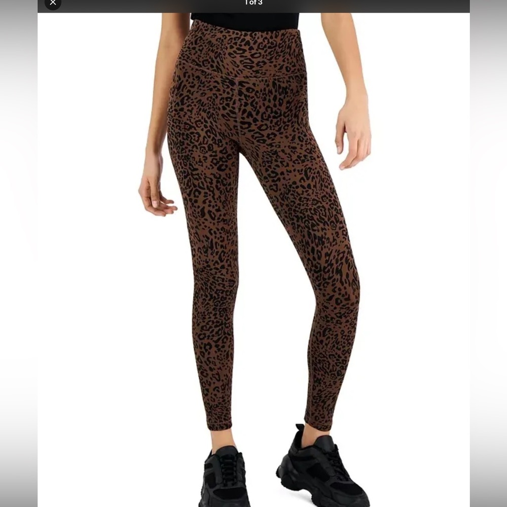 INC Brown & Black Animal Print Leggings